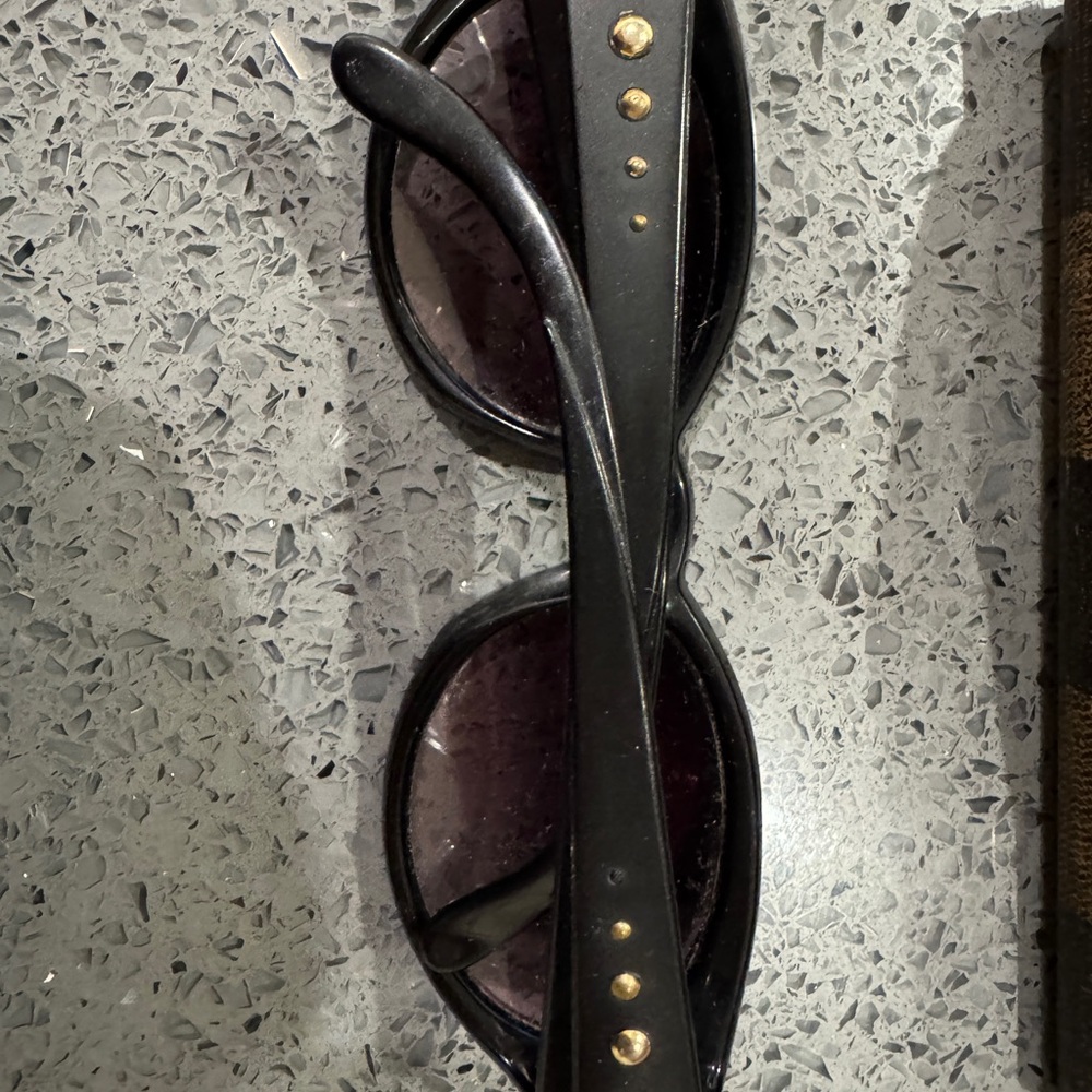 Givenchy Black Sunglasses with Gold Accents